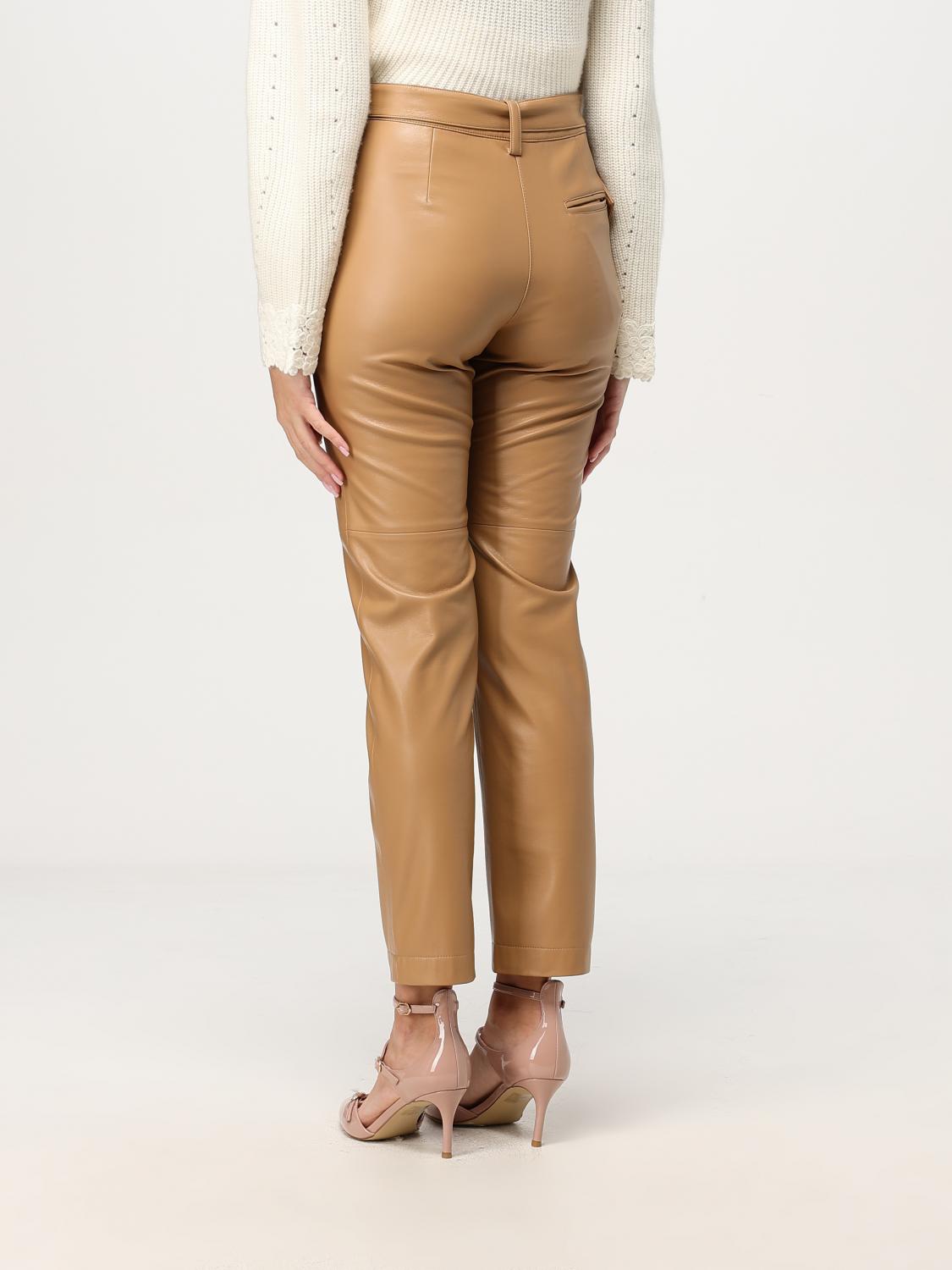 TWINSET PANTALON: Pantalon femme Twinset, Chameau - Img 2