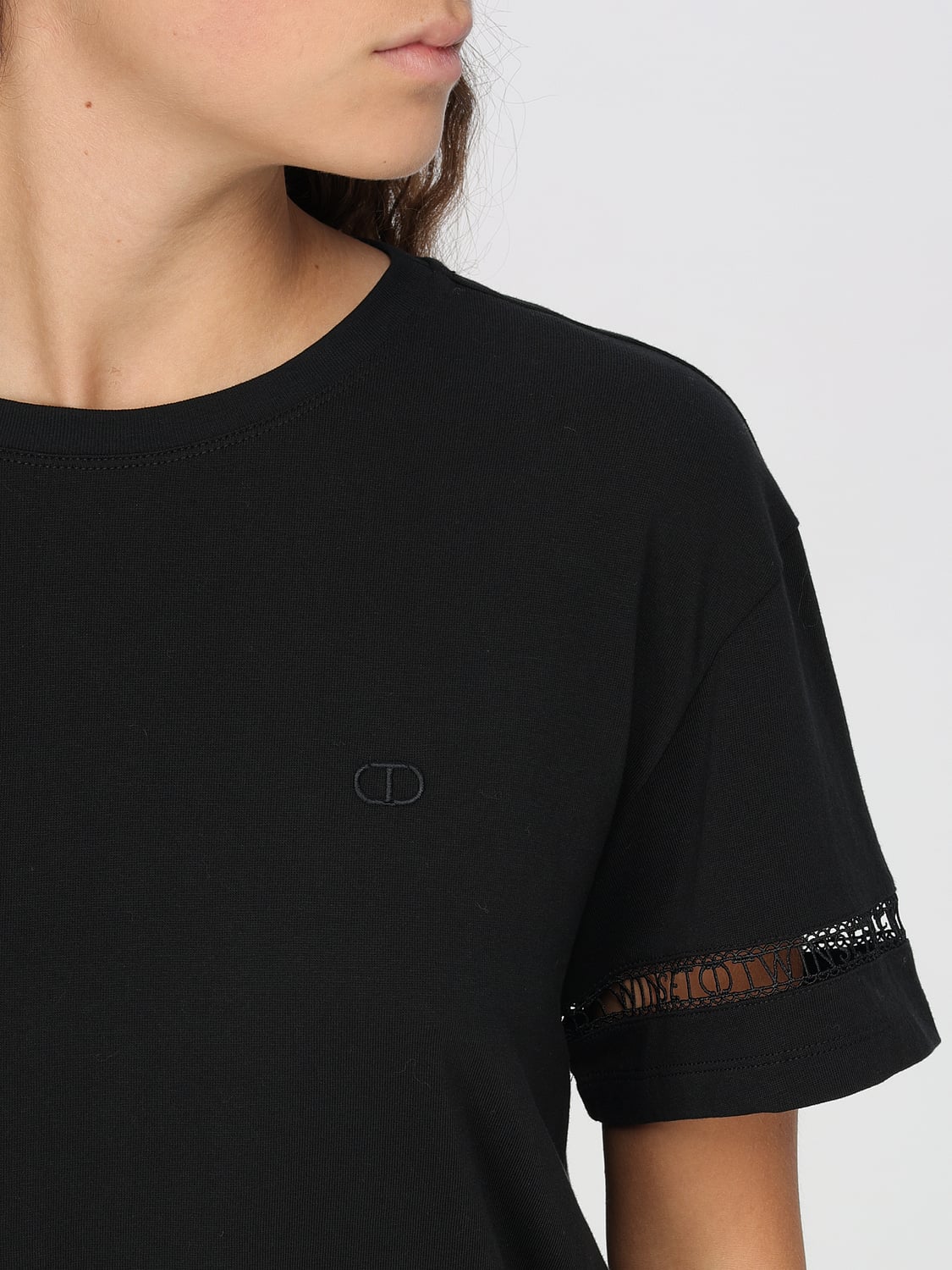 TWINSET CAMISETA: Camiseta mujer Twinset, Negro - Img 3