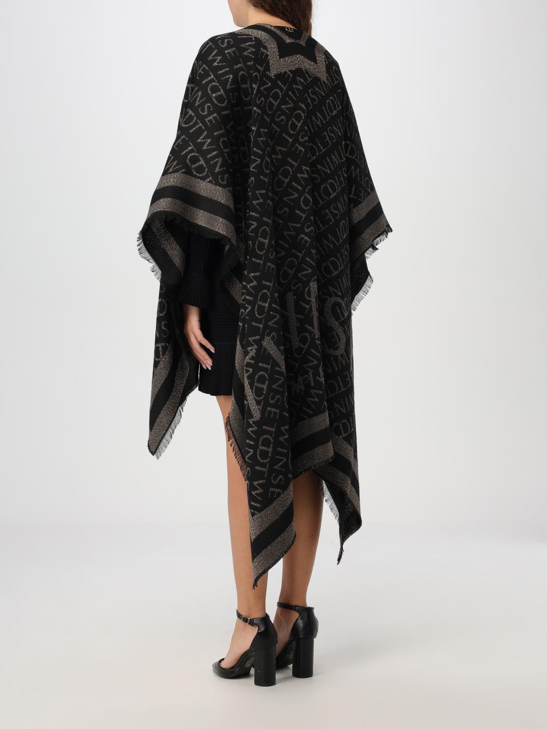 TWINSET CAPE: Cape woman Twinset, Black - Img 2