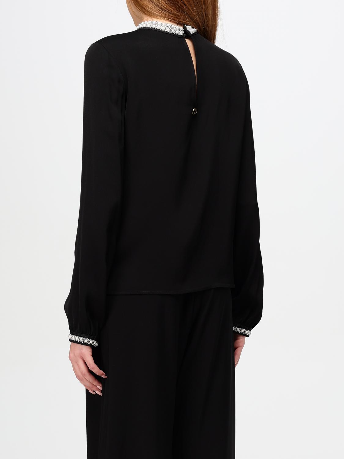 TWINSET TOP: Blusa Twinset in viscosa , Nero - Img 2