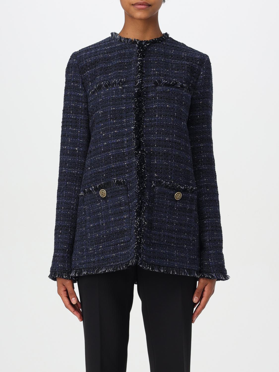 TWINSET CHAQUETA: Americana mujer Twinset, Azul Oscuro - Img 1