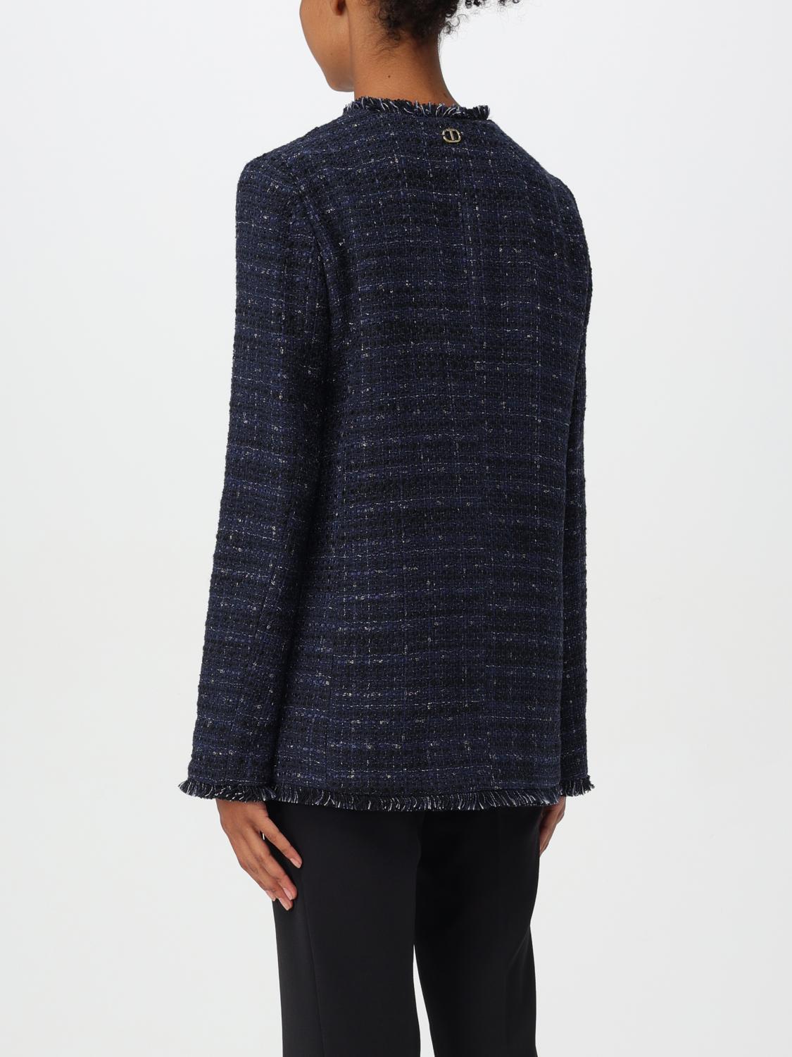 TWINSET CHAQUETA: Americana mujer Twinset, Azul Oscuro - Img 2