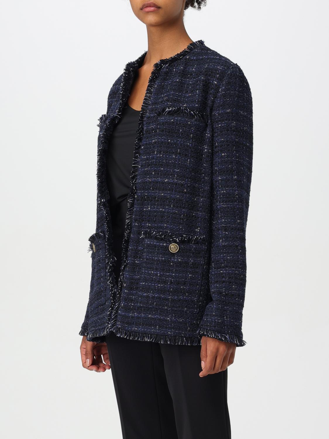 TWINSET CHAQUETA: Americana mujer Twinset, Azul Oscuro - Img 3