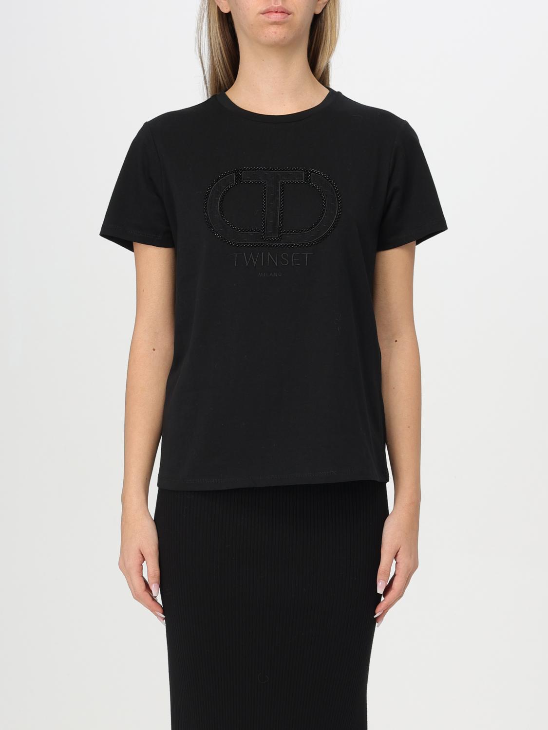 TWINSET T-SHIRT: T-shirt damen Twinset, Schwarz - Img 1