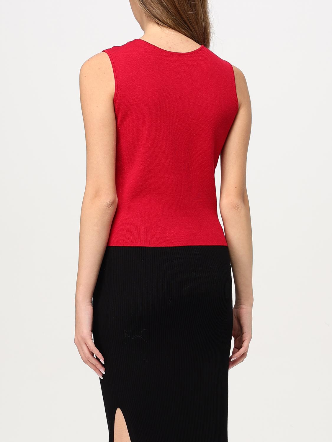 TWINSET TOP E BLUSE: Top Twinset in misto viscosa , Rosso - Img 2