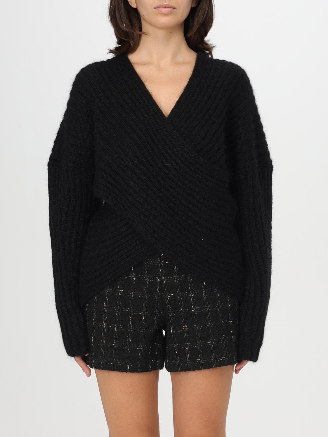 TWINSET MAGLIA: Pullover Twinset in misto lana , Nero - Img 1