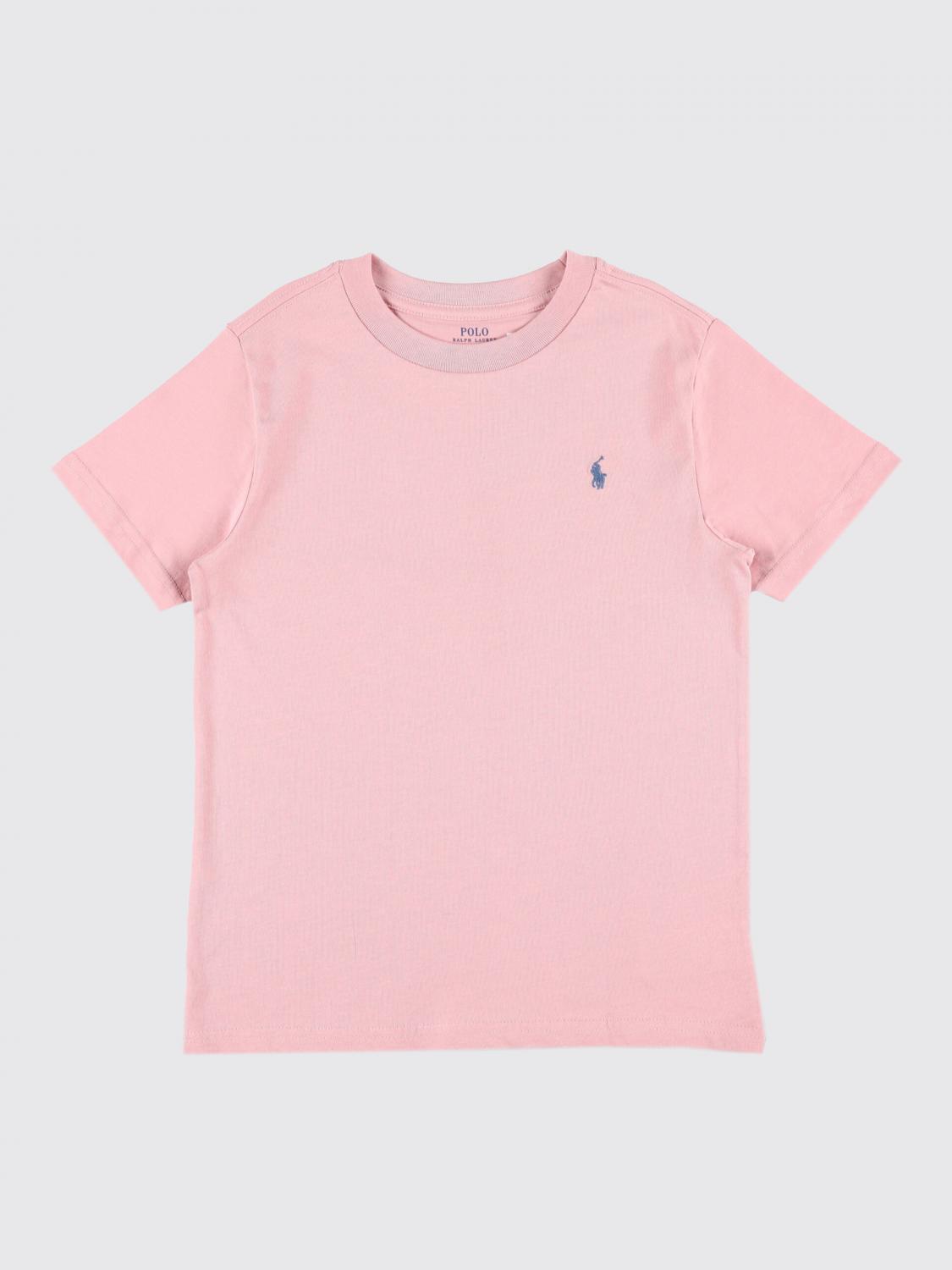 POLO RALPH LAUREN T-SHIRT: T-shirt kids Polo Ralph Lauren, Pink - Img 1