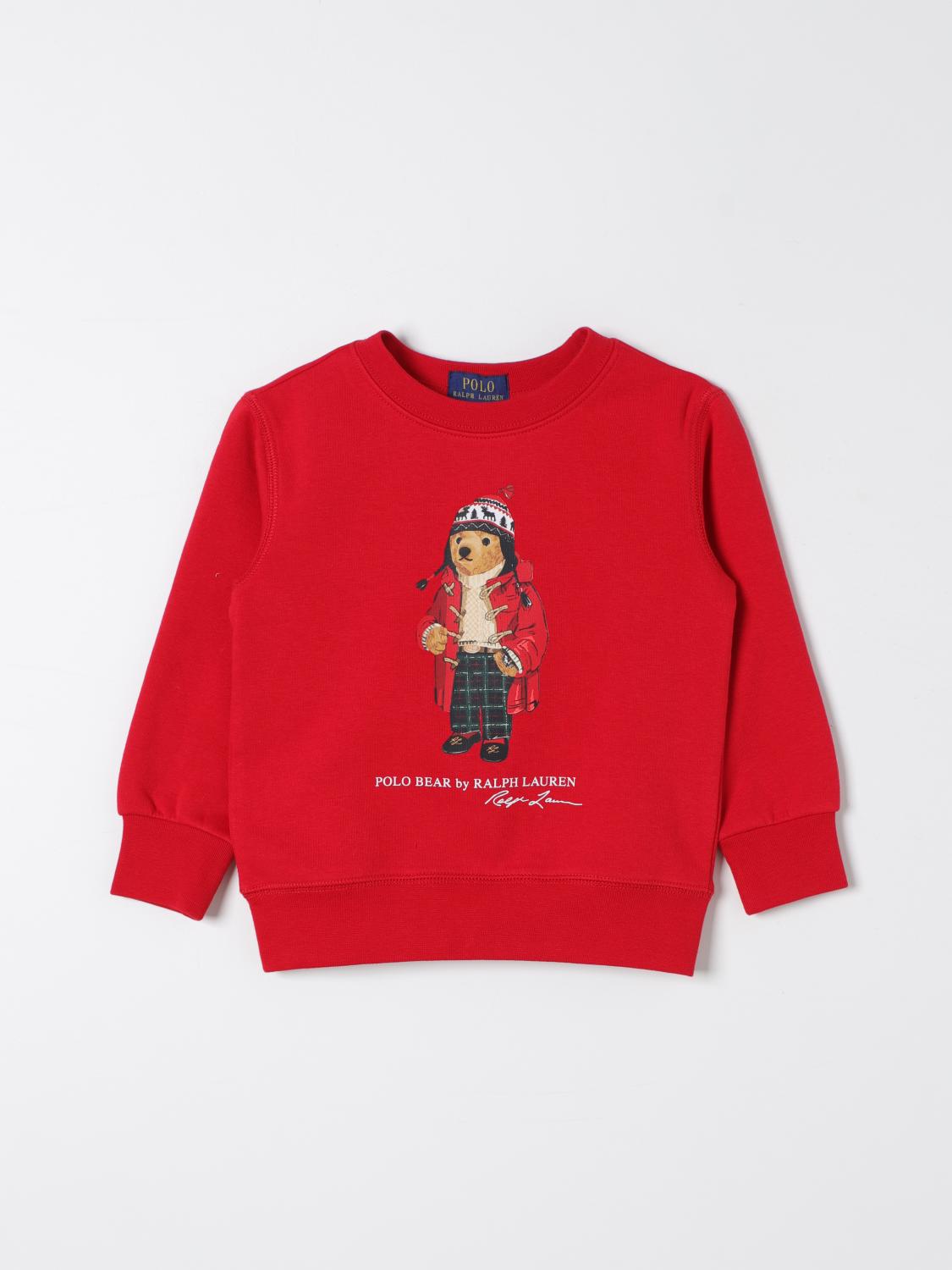 POLO RALPH LAUREN SWEATER: Sweater kids Polo Ralph Lauren, Red - Img 1