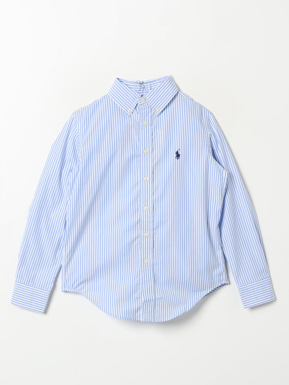 POLO RALPH LAUREN CHEMISE: Chemise enfant Polo Ralph Lauren, Bleu Ciel - Img 1