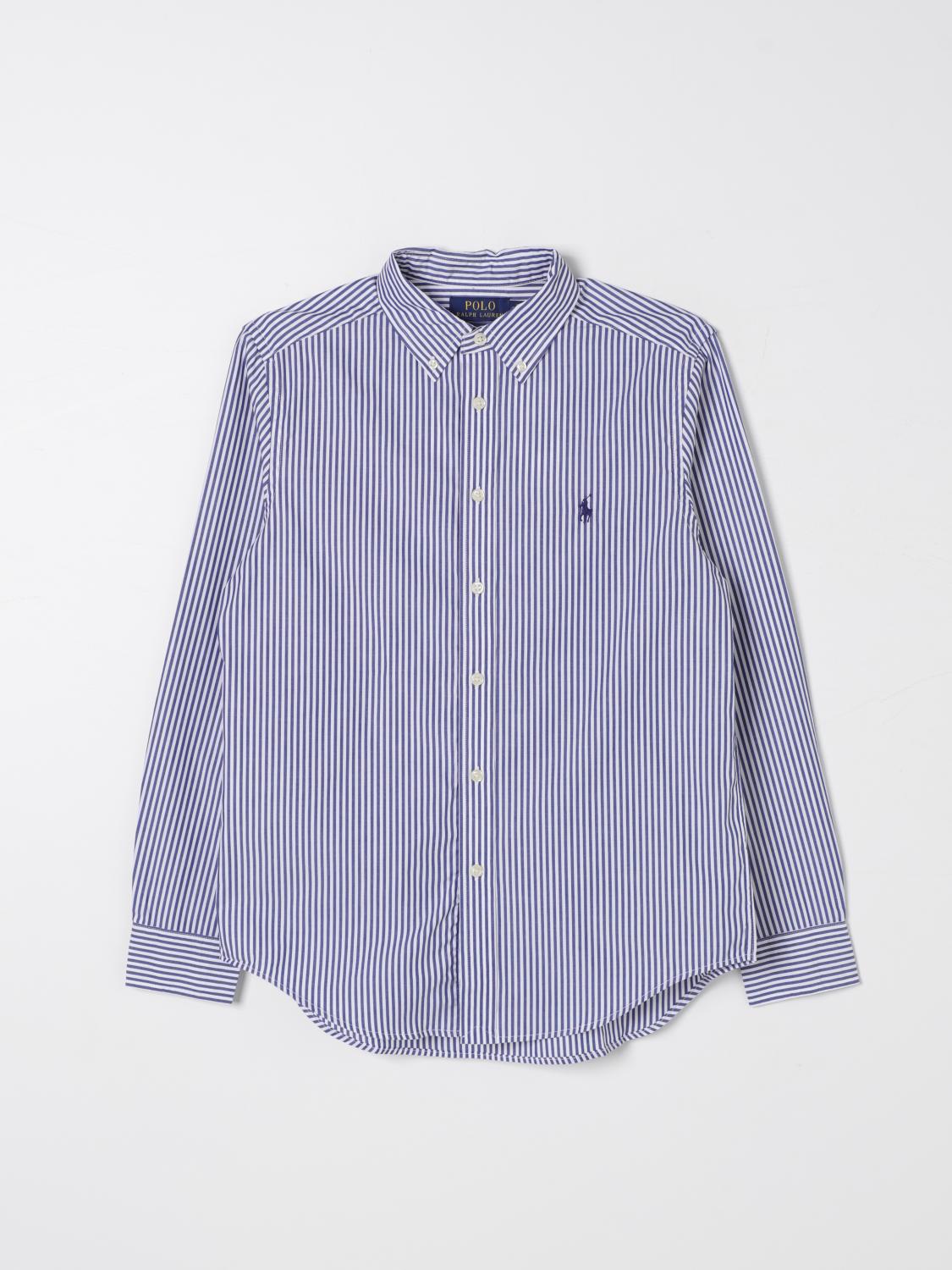 POLO RALPH LAUREN SHIRT: Shirt kids Polo Ralph Lauren, Blue - Img 1