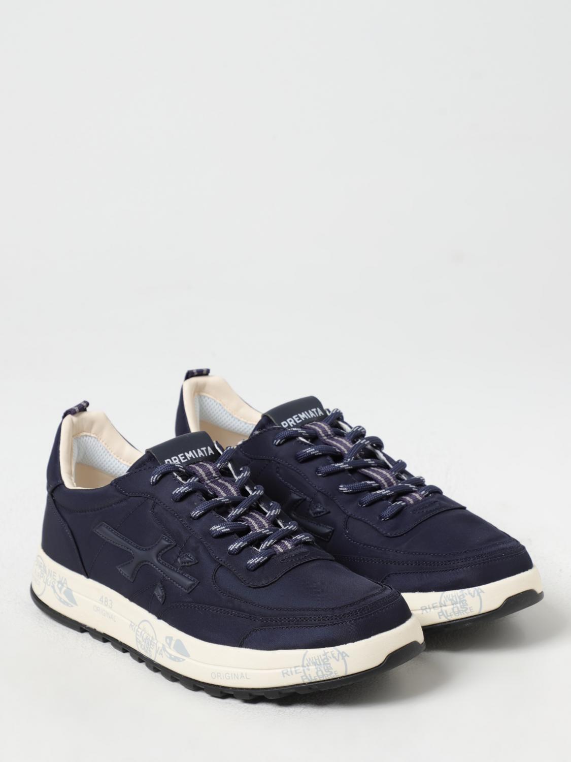 PREMIATA SNEAKERS: Sneakers Nous Var Premiata in camoscio e mesh , Blue - Img 2