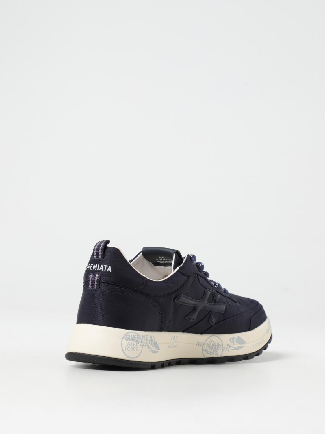 PREMIATA SNEAKERS: Sneakers Nous Var Premiata in camoscio e mesh , Blue - Img 3