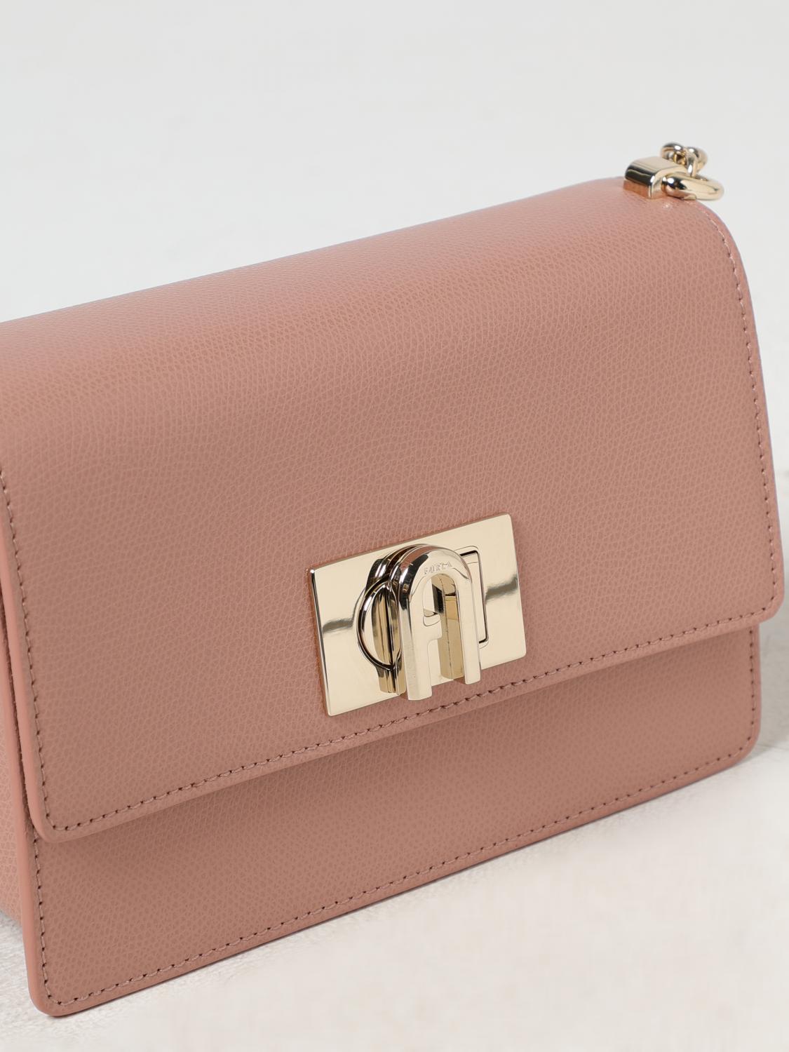 FURLA MINI BAG: Shoulder bag woman Furla, Blush Pink - Img 3