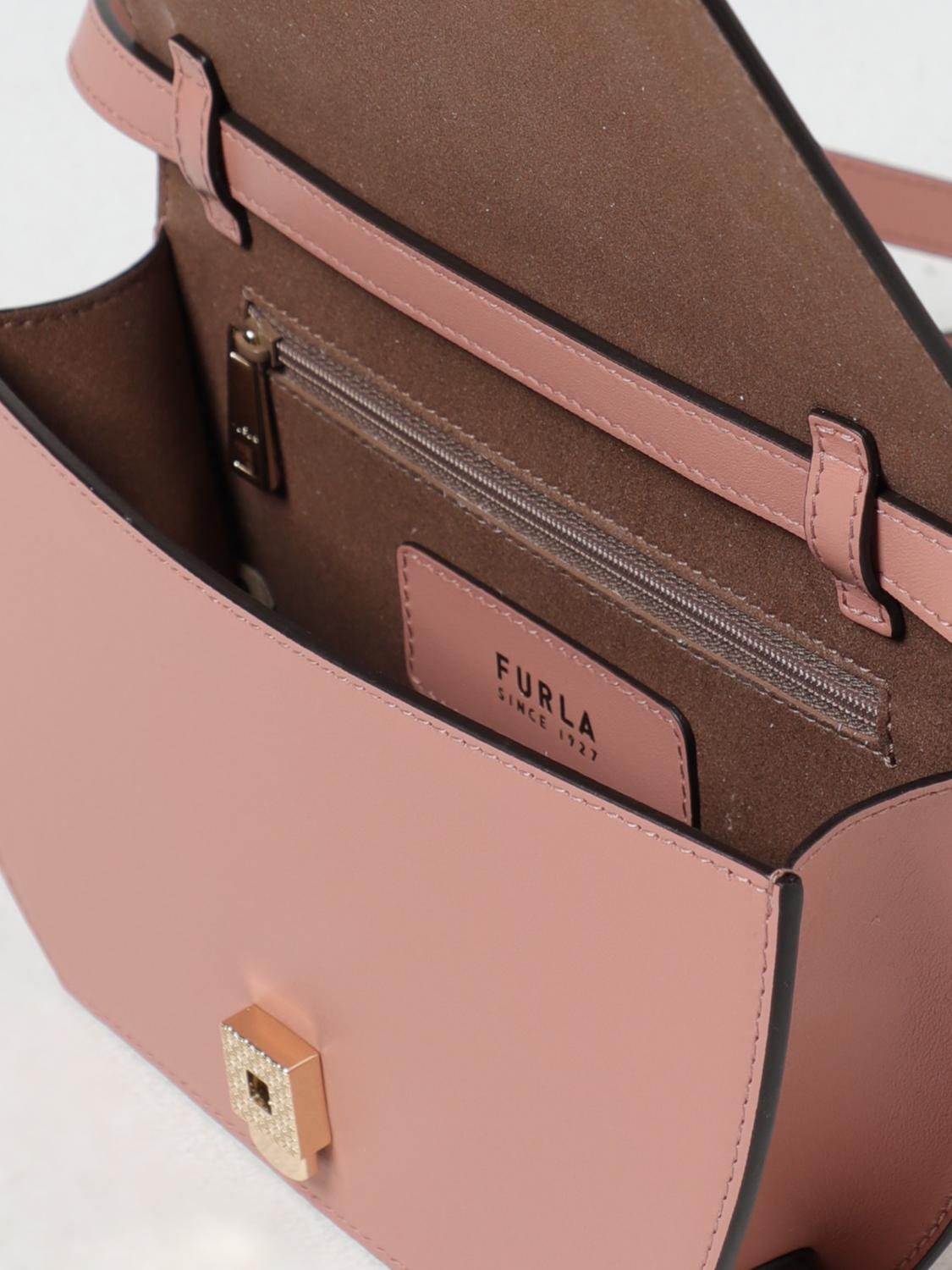 FURLA MINI BAG: Shoulder bag woman Furla, Blush Pink - Img 3