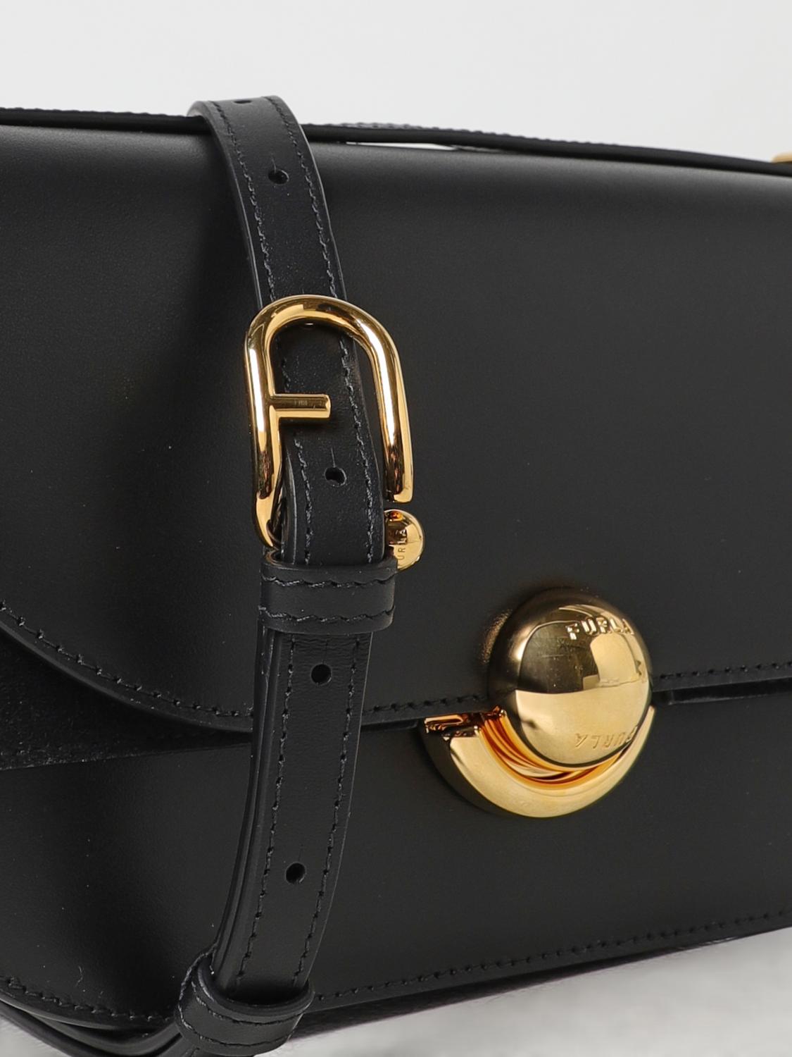 FURLA UMHÄNGETASCHE: Schultertasche damen Furla, Schwarz - Img 3