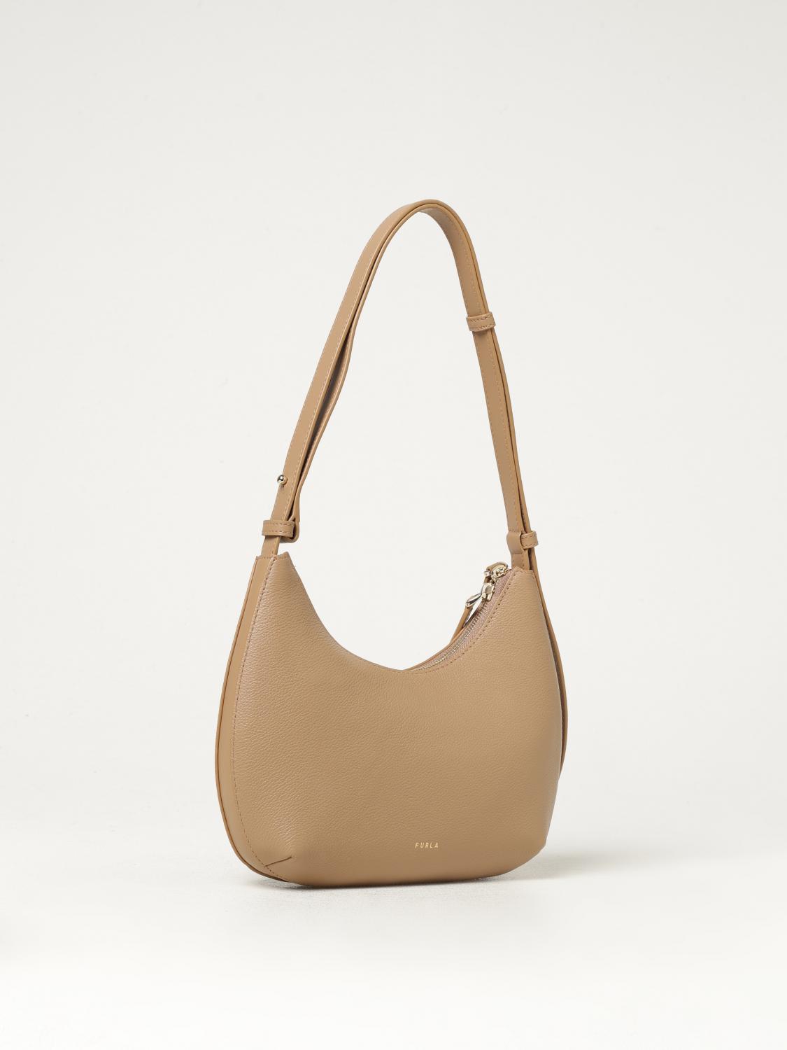 FURLA BORSA MINI: Borsa Goccia Furla in pelle a grana , Beige - Img 2