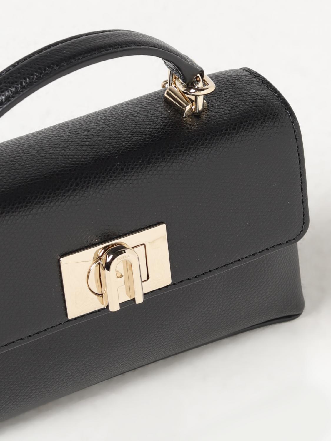 FURLA BORSA MINI: Borsa Furla in pelle a grana , Nero - Img 3