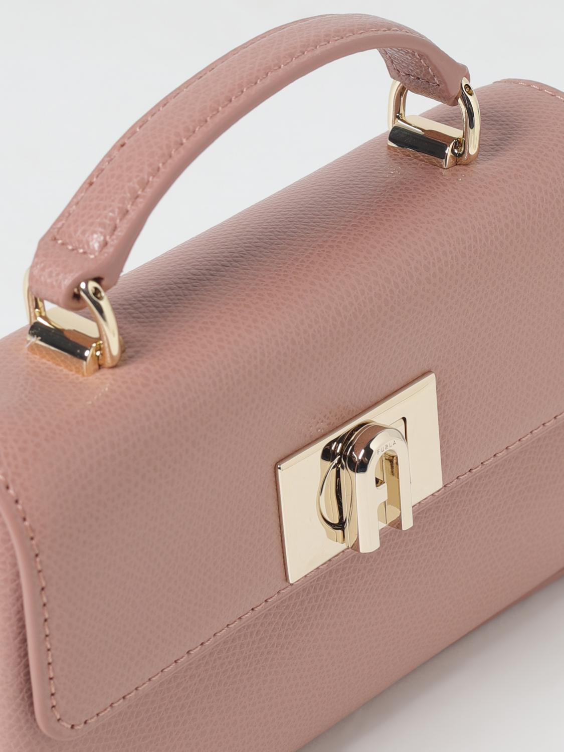 FURLA MINI BAG: Shoulder bag woman Furla, Blush Pink - Img 3