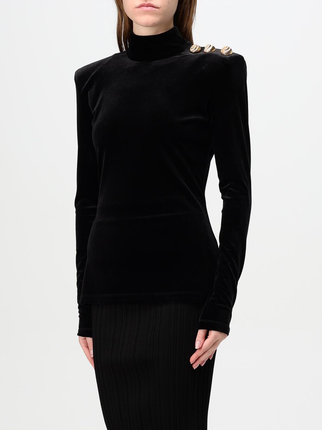 BALMAIN TOP: Top woman Balmain, Black - Img 4