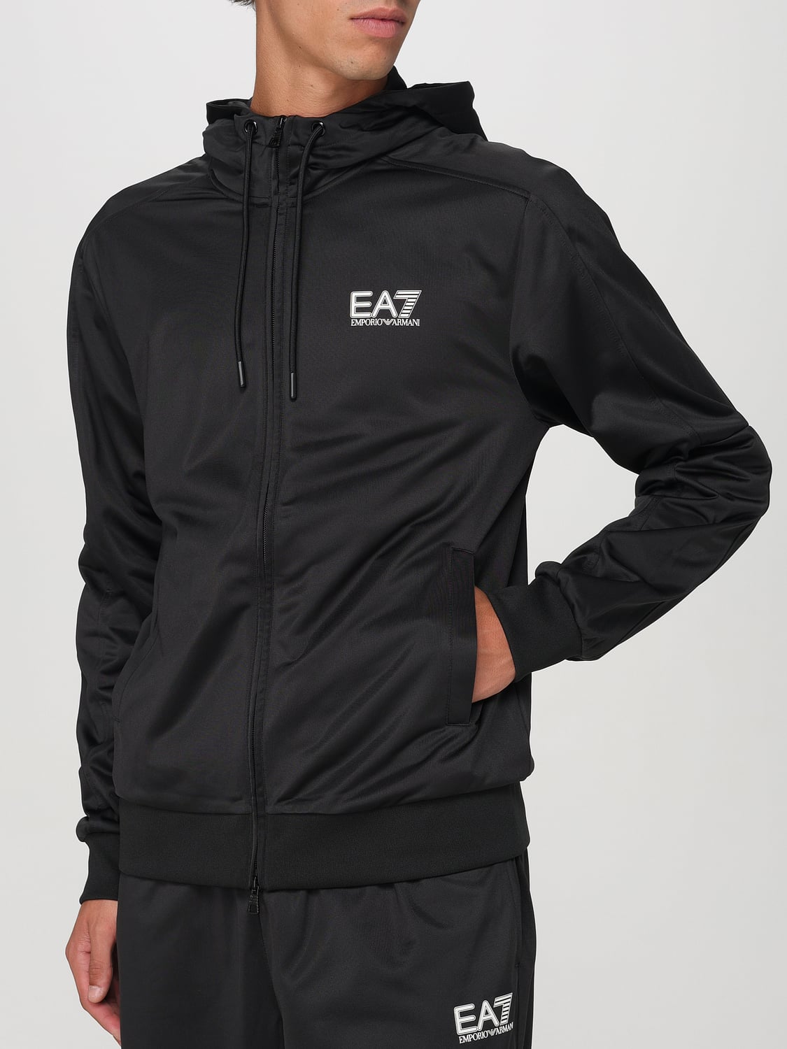 EA7 SWEAT: Sweat men Ea7, Black - Img 4