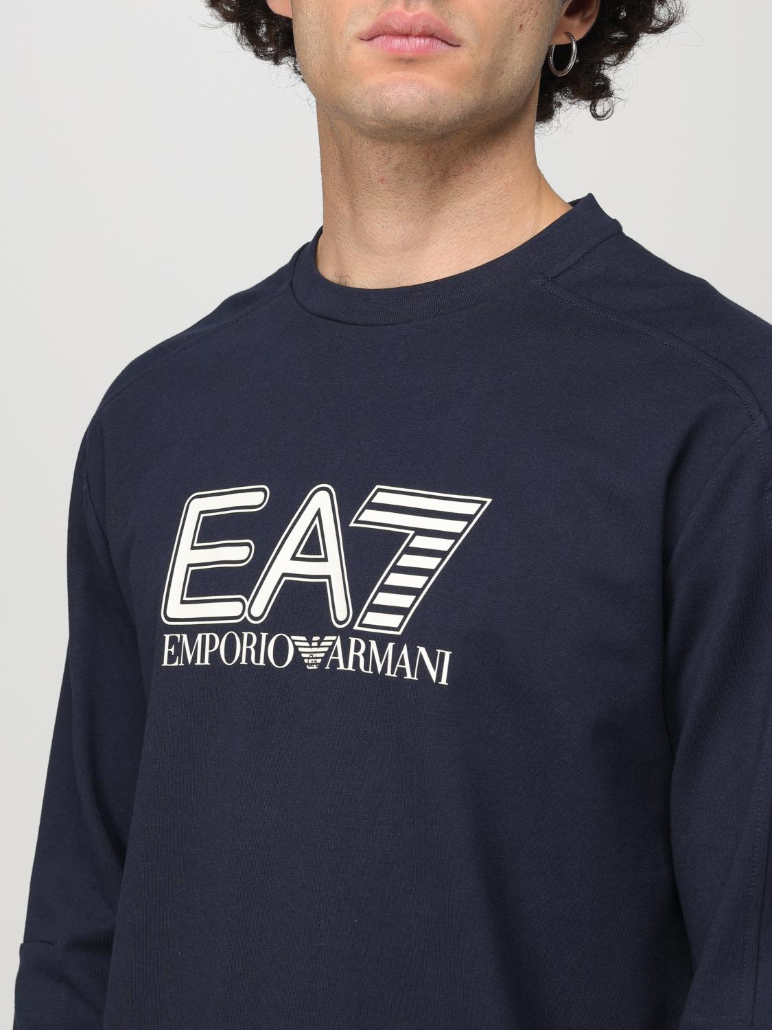 EA7 SUDADERA: Sudadera hombre Ea7, Azul Oscuro - Img 3