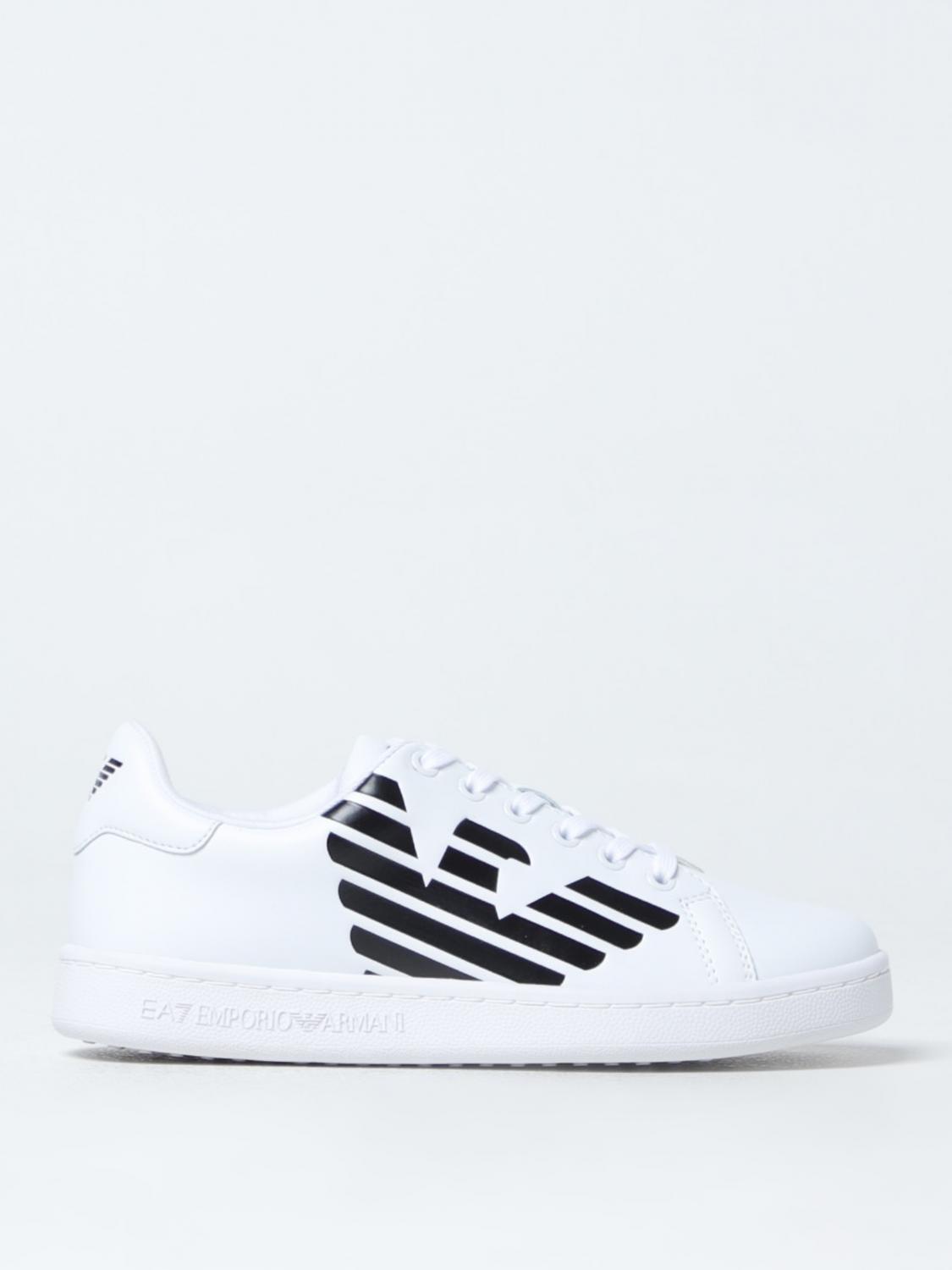 EA7 SNEAKERS: Sneakers EA7 in pelle sintetica, Bianco - Img 1