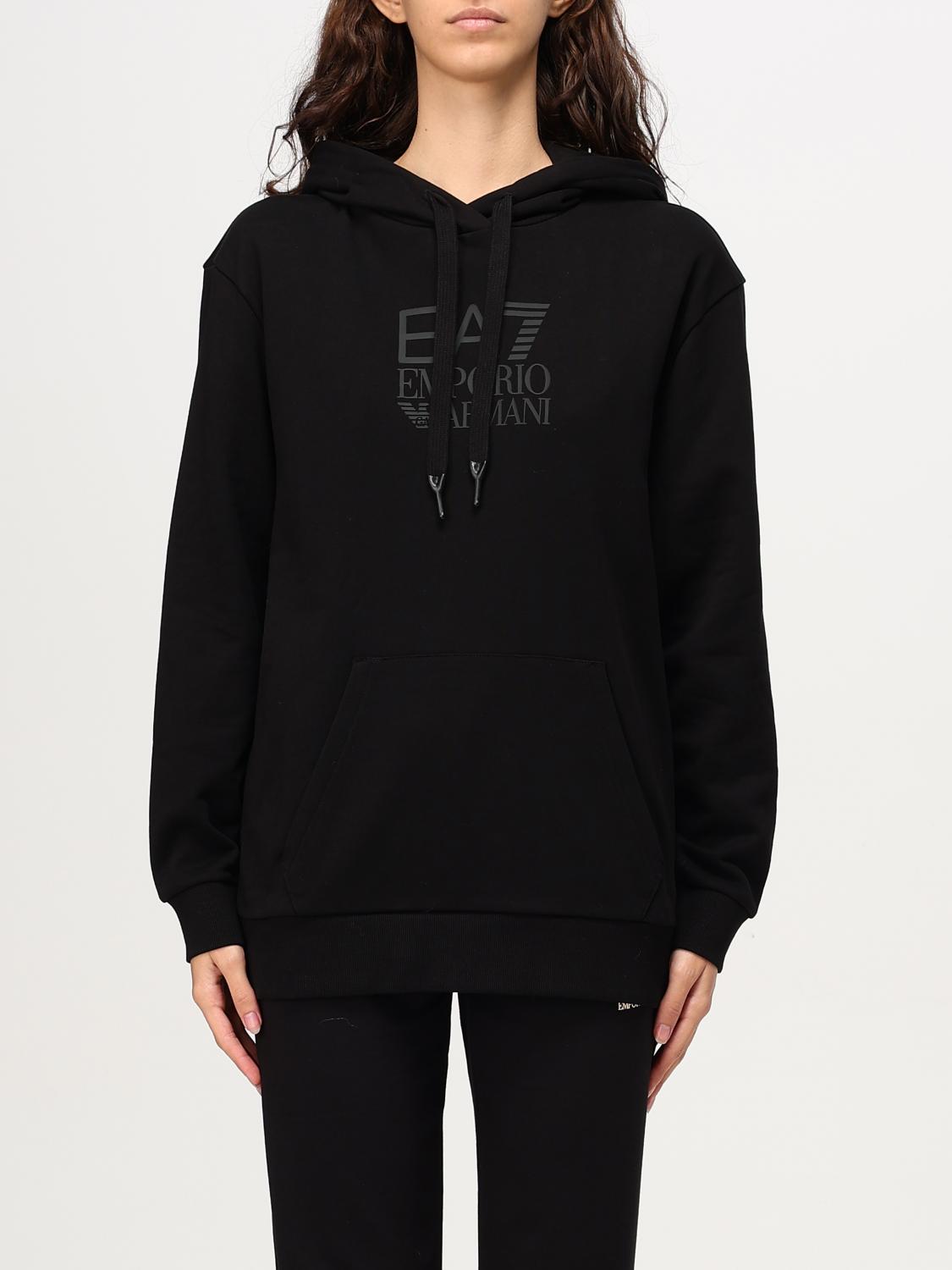 EA7 SWEATSHIRT: Sweatshirt woman Ea7, Black - Img 1