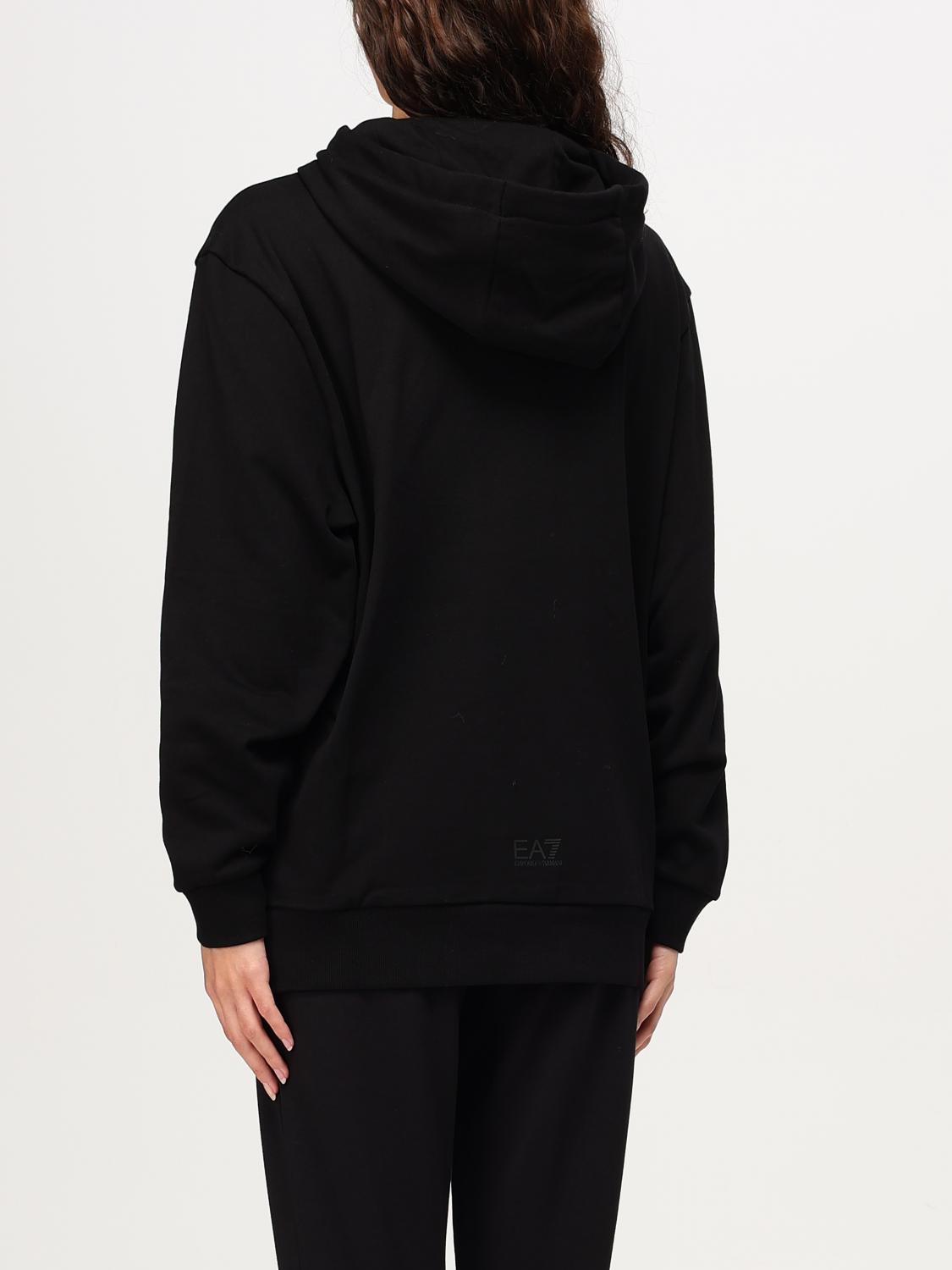 EA7 SWEATSHIRT: Sweatshirt woman Ea7, Black - Img 2