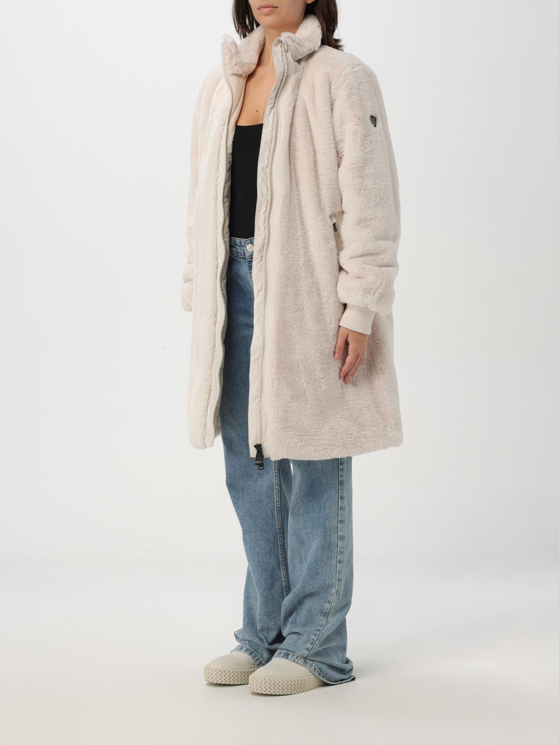 EA7 JACKET: Coat woman Ea7, Natural - Img 3