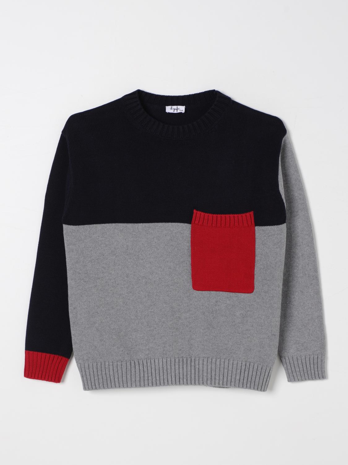 IL GUFO SWEATER: Sweater kids Il Gufo, Blue - Img 1