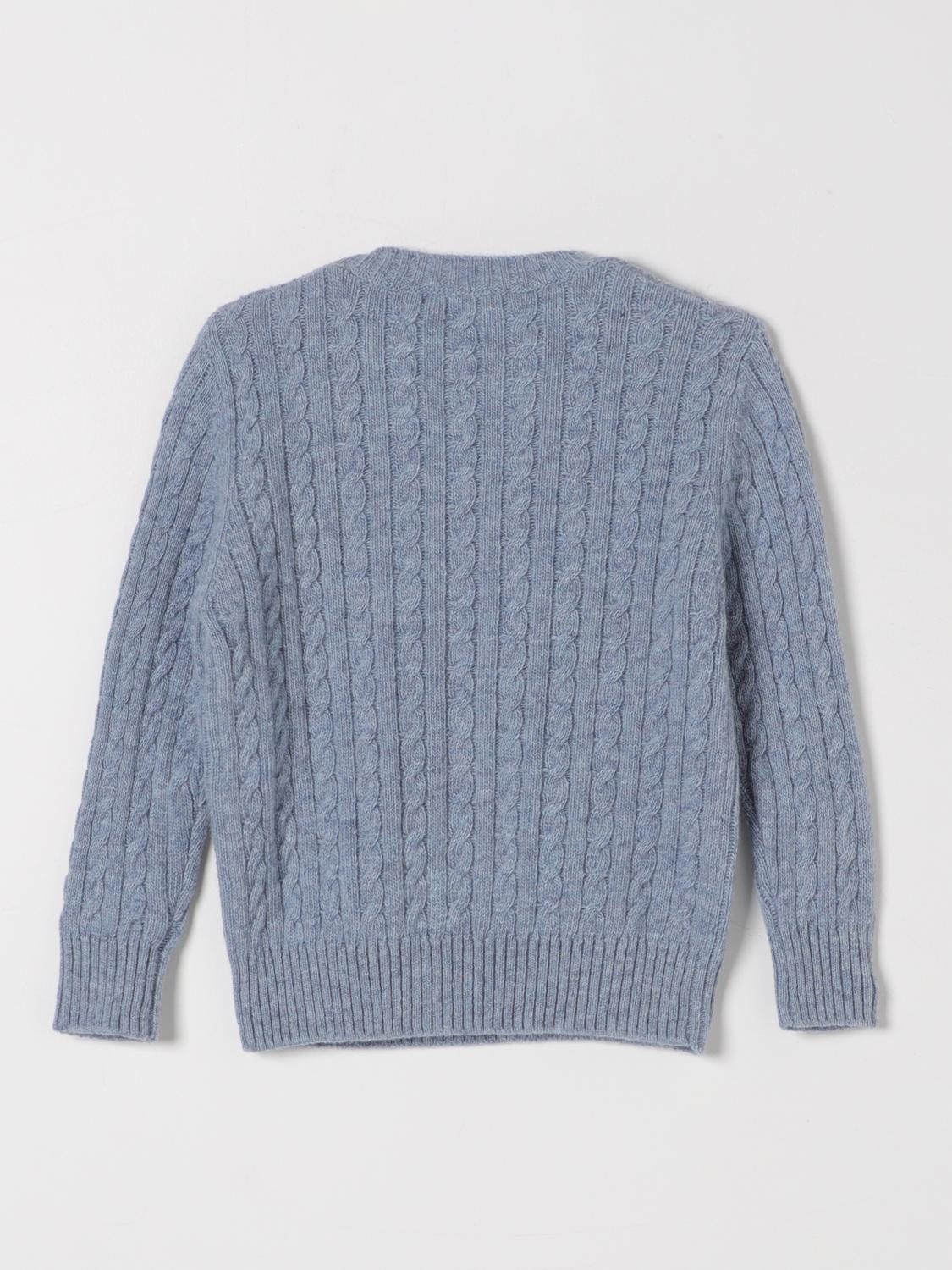 IL GUFO SWEATER: Sweater kids Il Gufo, Gnawed Blue - Img 2