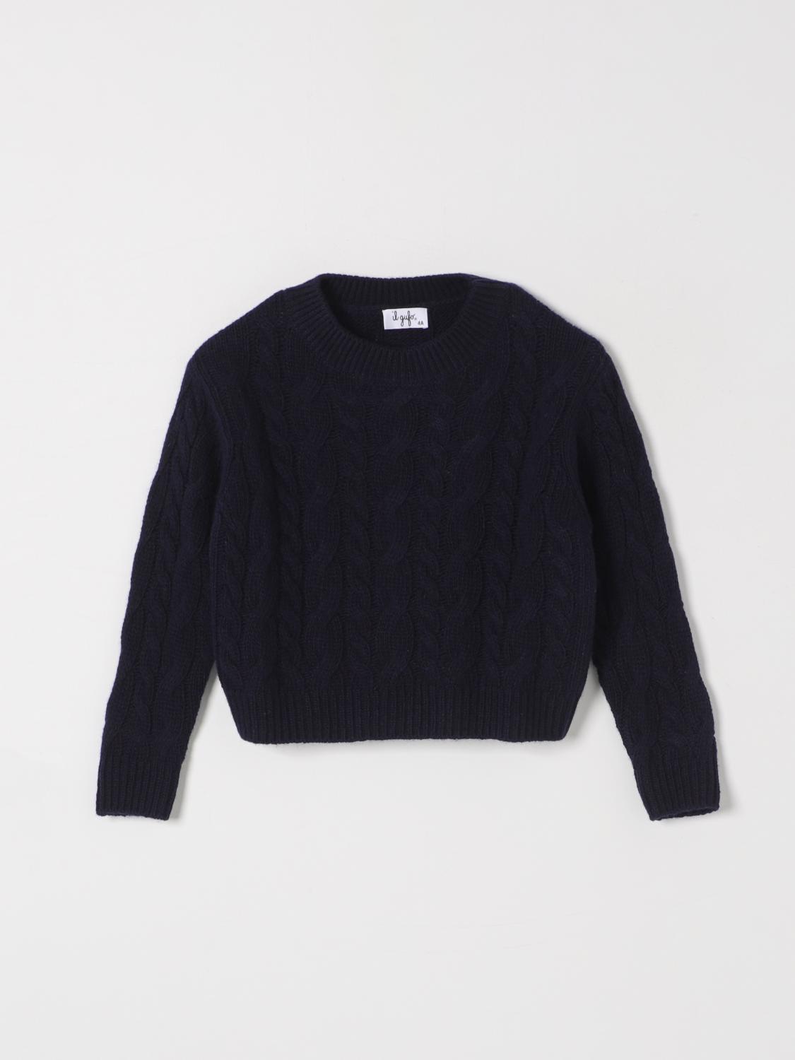 IL GUFO SWEATER: Sweater kids Il Gufo, Blue - Img 1