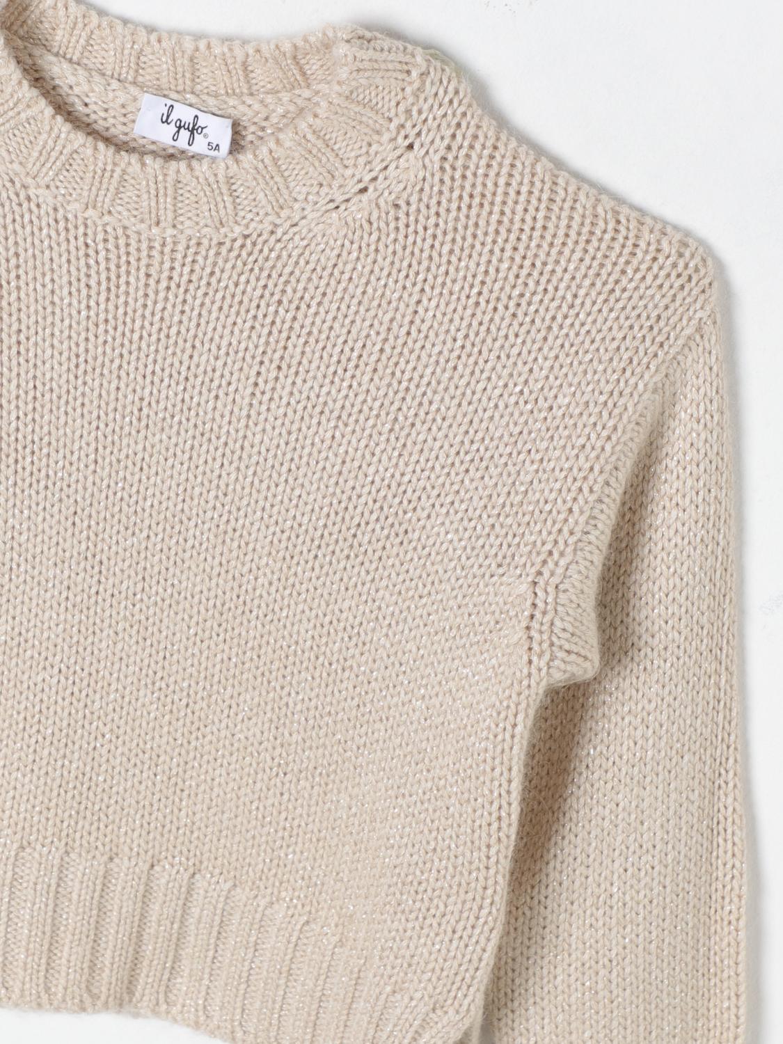 IL GUFO PULLOVER: Pullover kinder Il Gufo, Gold - Img 3