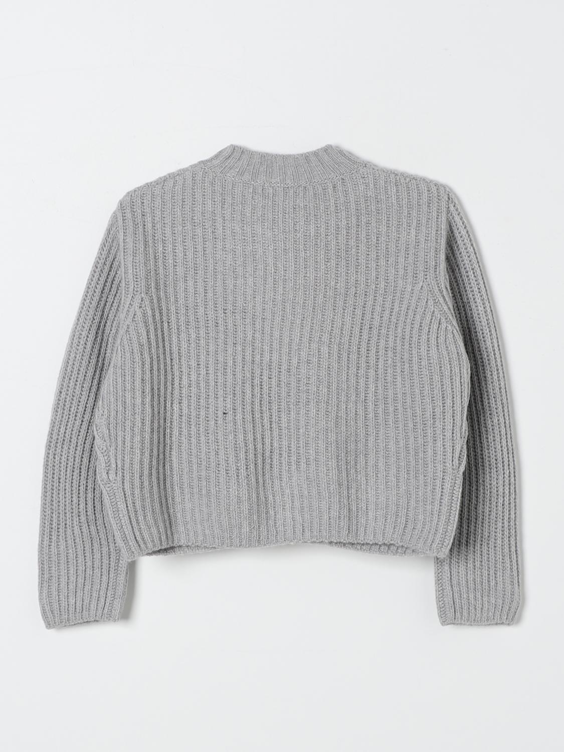 IL GUFO MAGLIA: Pullover Il Gufo in lana vergine , Grigio - Img 2