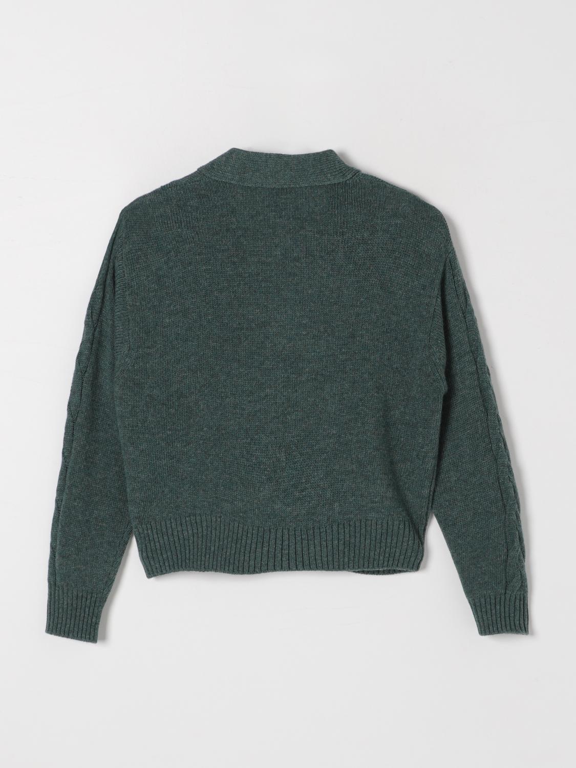 IL GUFO SWEATER: Sweater kids Il Gufo, Green - Img 2