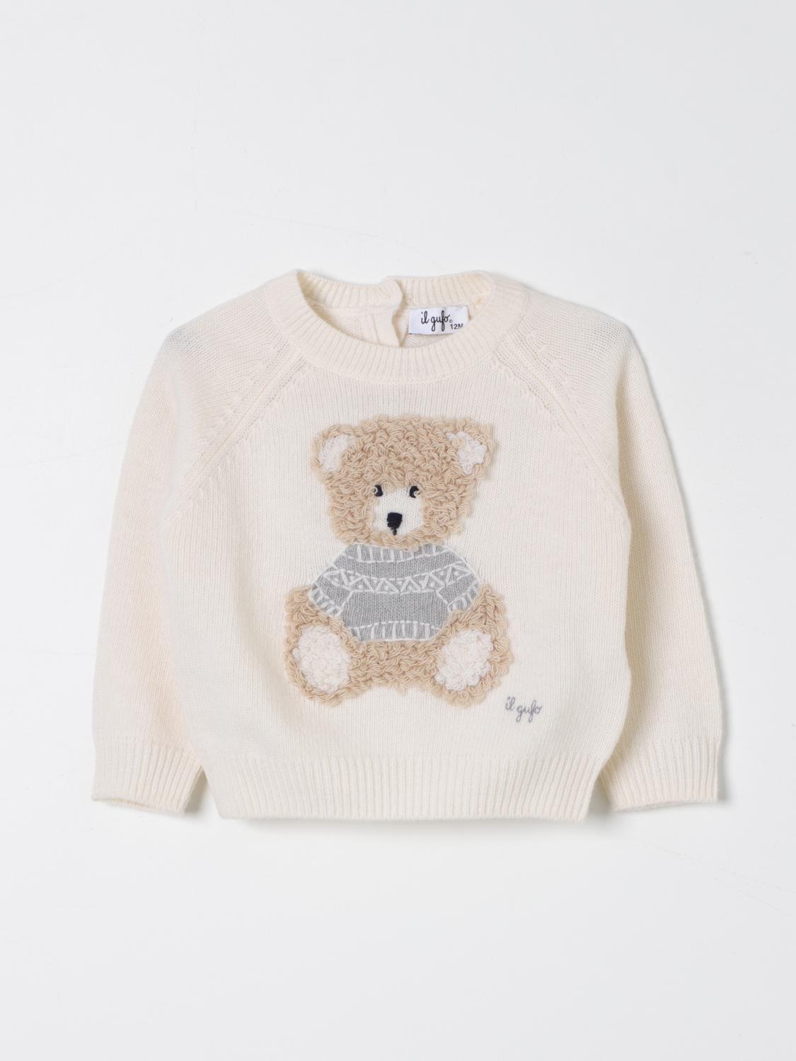 IL GUFO SWEATER: Sweater kids Il Gufo, White - Img 1