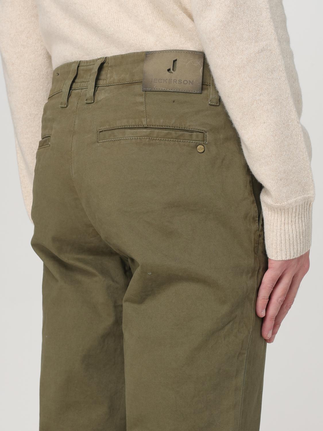 JECKERSON PANTALONE: Pantalone Jeckerson in cotone stretch , Militare - Img 3