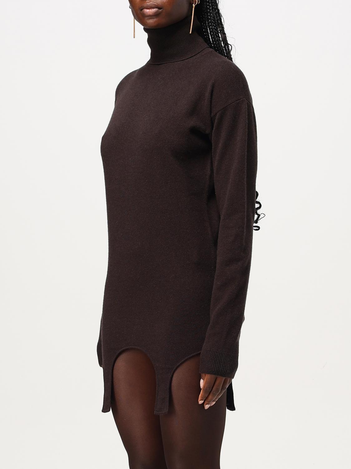 SAINT LAURENT SWEATER: Saint Laurent women's sweater, Brown - Img 4