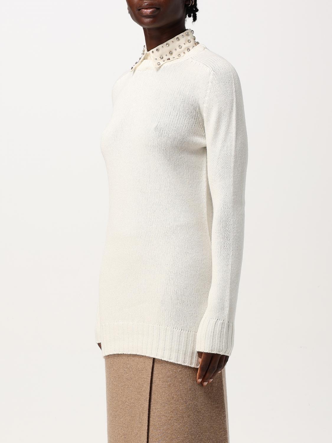 FABIANA FILIPPI MAGLIA: Pullover Fabiana Filippi in cashmere , Naturale - Img 3