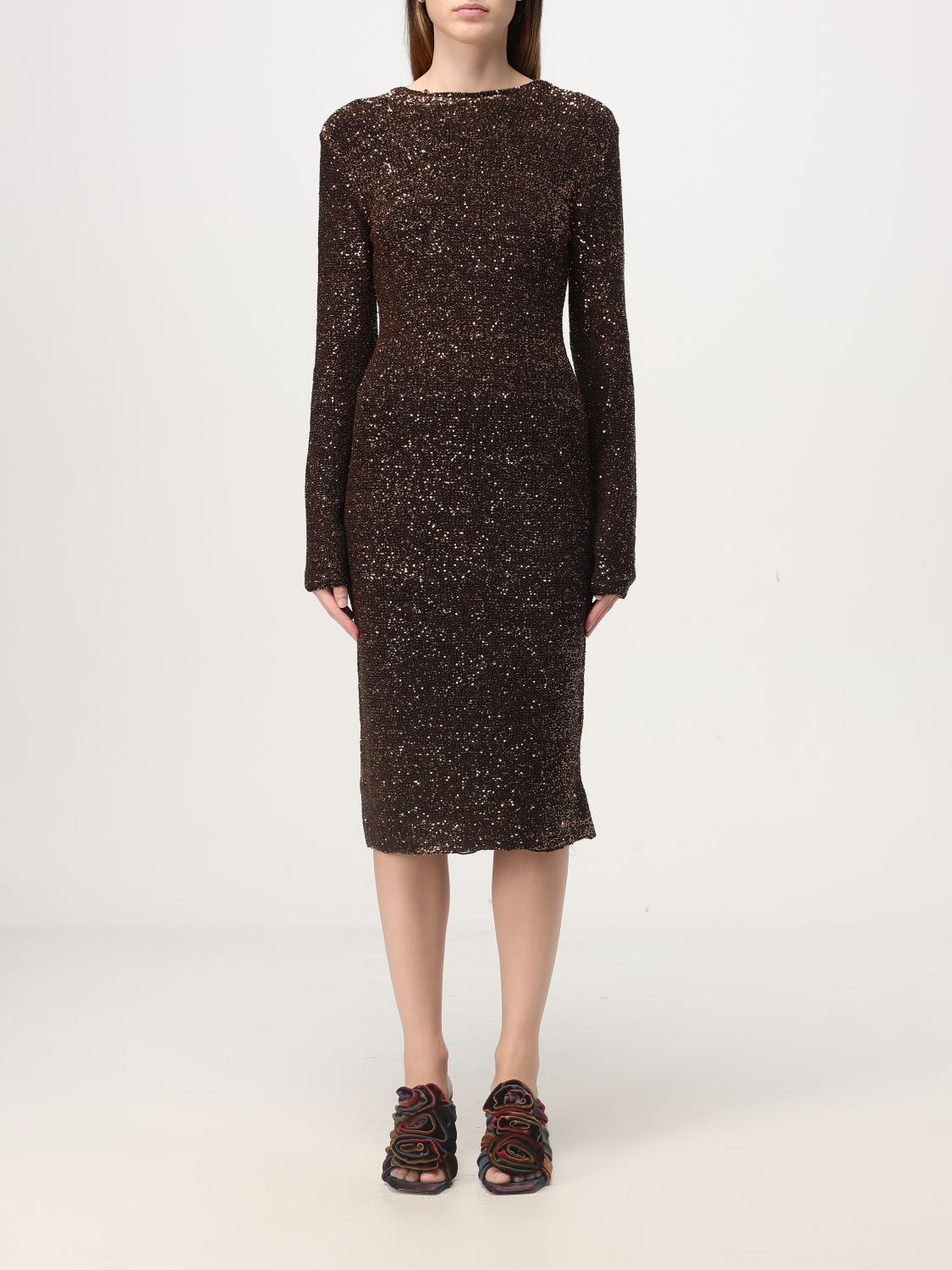 FABIANA FILIPPI DRESS: Dress woman Fabiana Filippi, Brown - Img 1