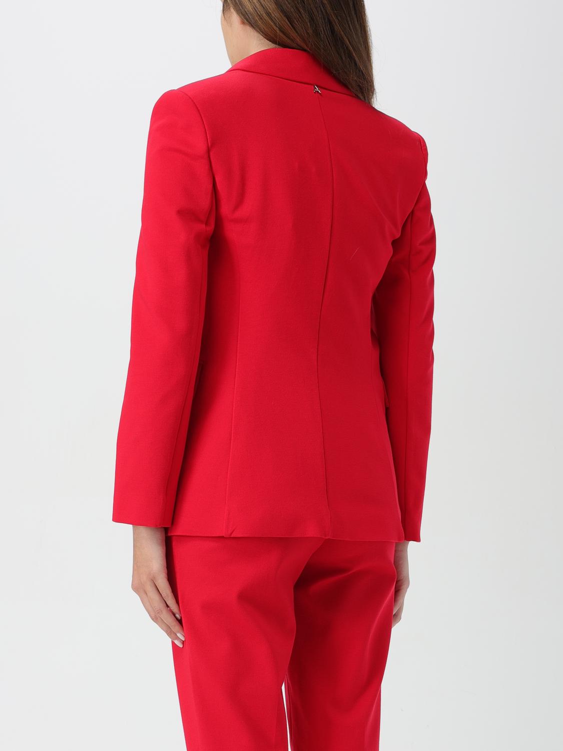 ACTITUDE TWINSET BLAZER: Blazer Twinset - Actitude in misto viscosa , Rosso - Img 2