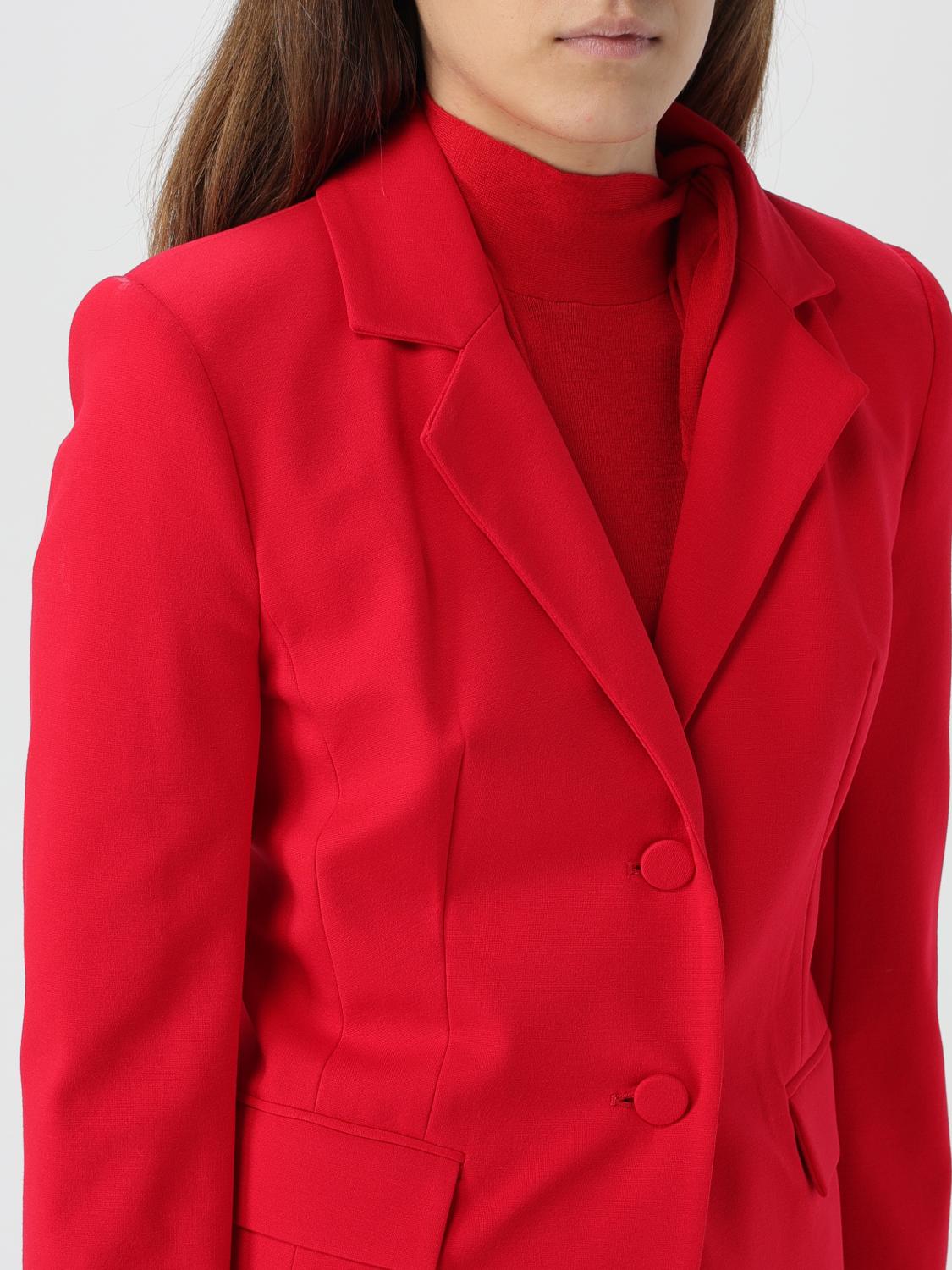 ACTITUDE TWINSET BLAZER: Blazer Twinset - Actitude in misto viscosa , Rosso - Img 3