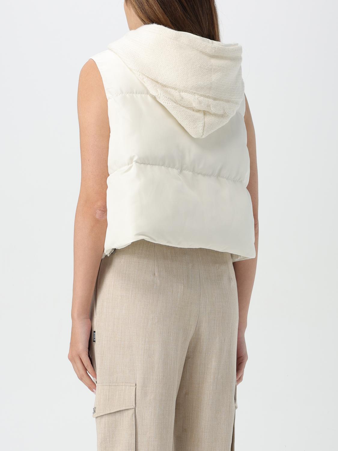 TWINSET ACTITUDE WAISTCOAT: Twinset - Actitude women's vest, Natural - Img 2