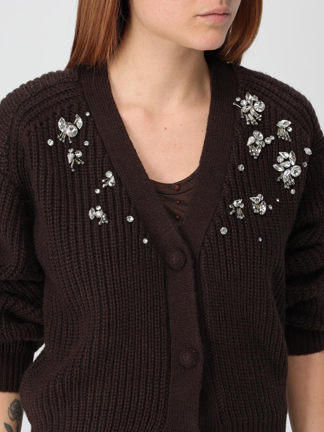 ACTITUDE TWINSET CARDIGAN: Sweater woman Twinset - Actitude, Brown - Img 3