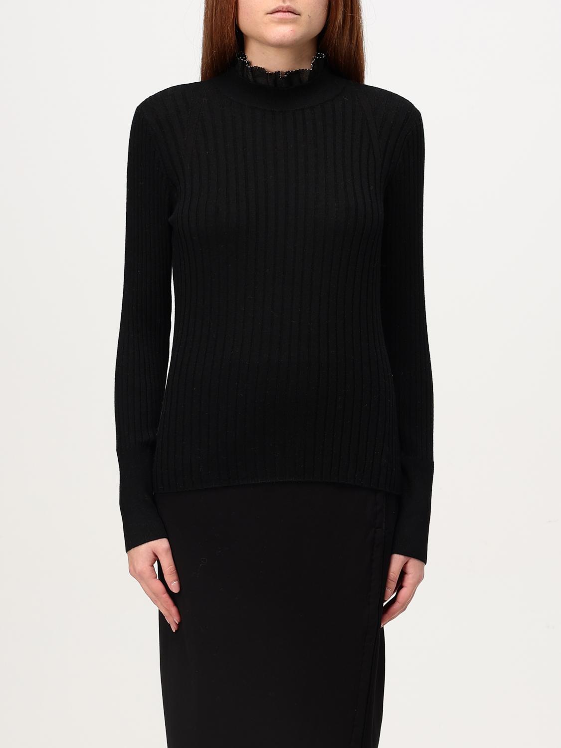 ACTITUDE TWINSET MAGLIA: Pullover Twinset - Actitude in misto lana , Nero - Img 1