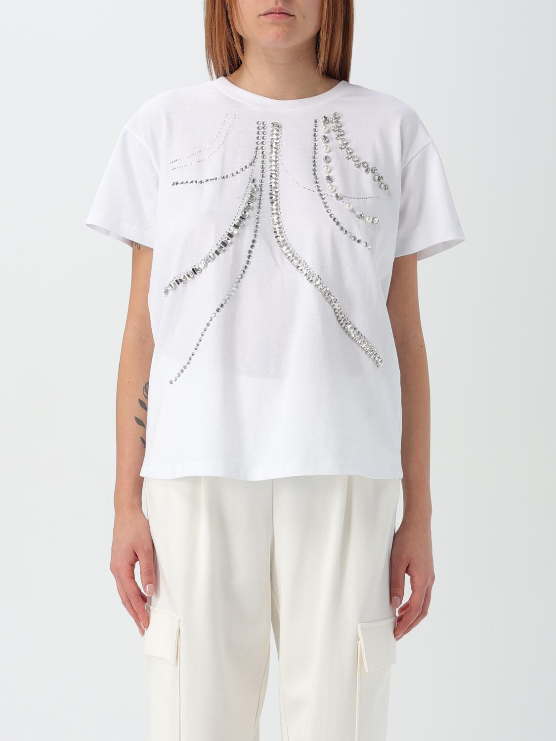 Giglio T-shirt Twinset - Actitude in cotone con strass