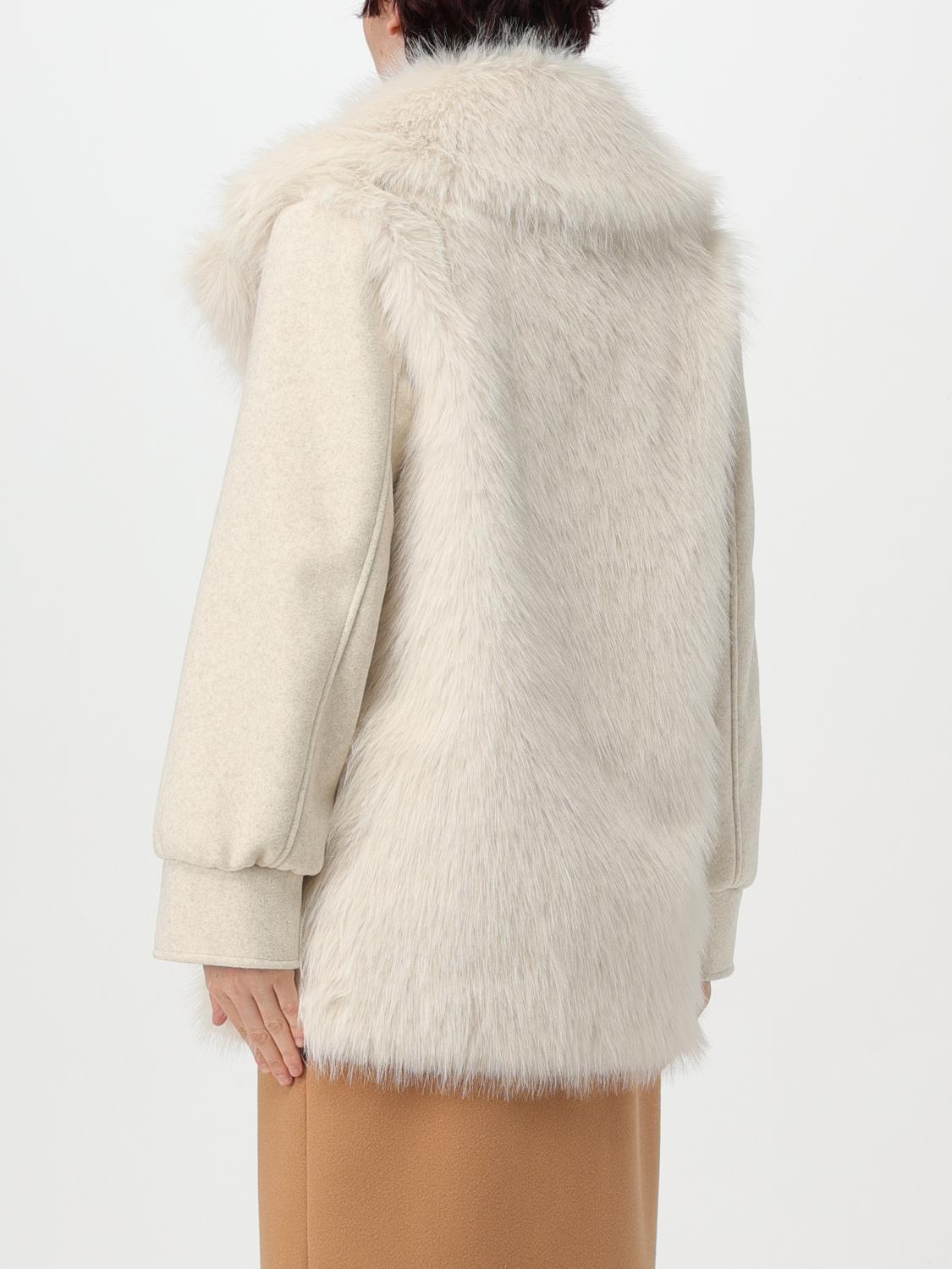 ACTITUDE TWINSET FUR COATS: Coat woman Twinset - Actitude, Cream - Img 2