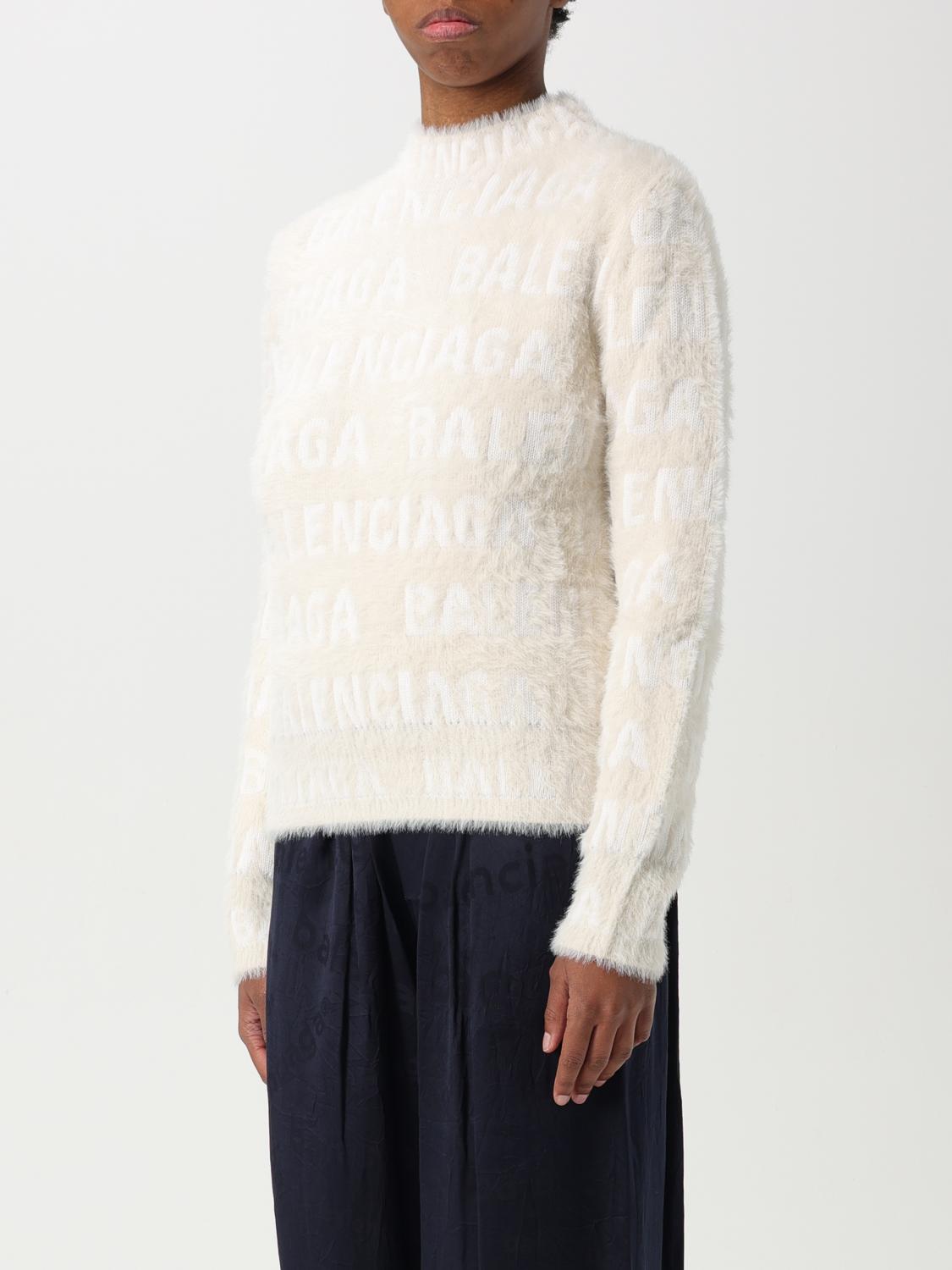 BALENCIAGA SWEATER: Sweater woman Balenciaga, Yellow Cream - Img 3