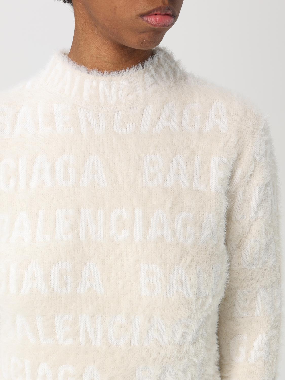 BALENCIAGA SWEATER: Sweater woman Balenciaga, Yellow Cream - Img 4