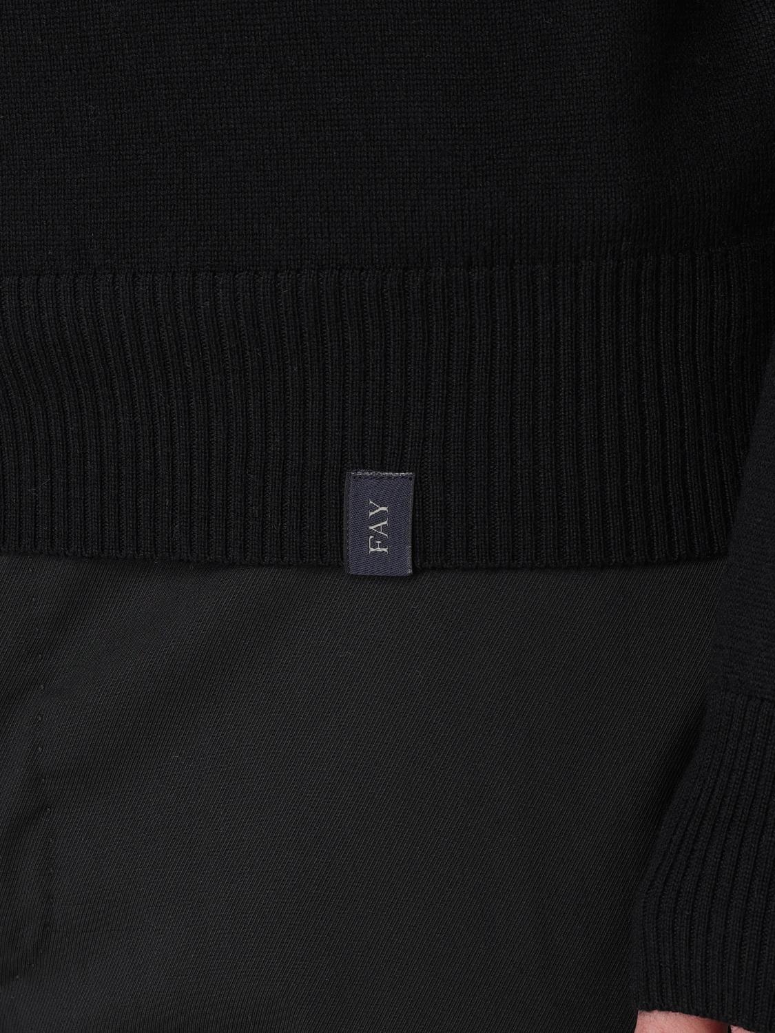 FAY SWEATER: Sweater men Fay, Black 1 - Img 3